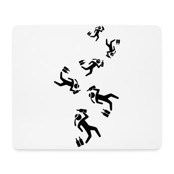 Drinking alcohol man - Mouse Pad (horizontal) - white - Front