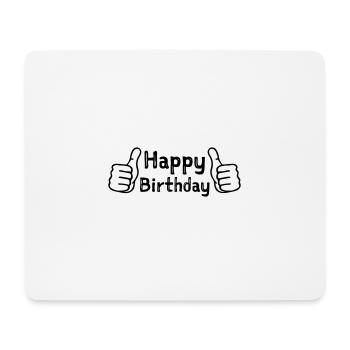 Anniversaire Pouce levé - Tapis de souris (format paysage) - blanc - Devant