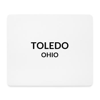 Toledo, Ohio, États-Unis - Tapis de souris (format paysage) - blanc - Devant