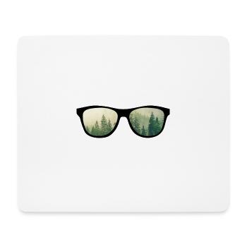 Lunettes de soleil Paysage naturel - Tapis de souris (format paysage) - blanc - Devant