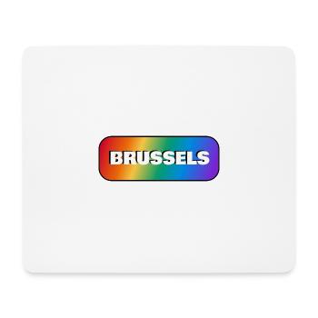 BRUSSELS PRIDE GAY FLAG ARC-EN-CIEL - Tapis de souris (format paysage) - blanc - Devant