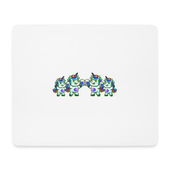 Unicorn Team Girls Beer Party Celebrate Colorful - Mouse Pad (horizontal) - white - Front