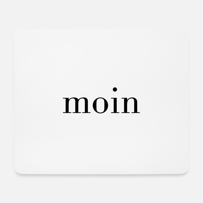 Moin Serif black - Mousepad (Querformat) - Weiß