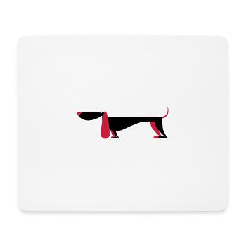 Hund - Mousepad (Querformat) - Weiß - Vorne