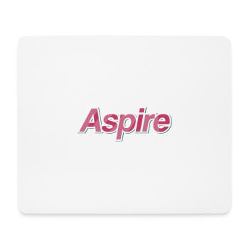 Design typographique Aspire - Tapis de souris (format paysage) - blanc - Devant