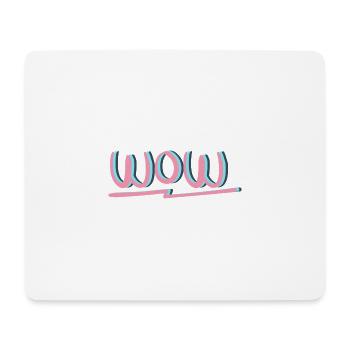 WOW Bekleidung & Accessoires - Mousepad (Querformat) - Weiß - Vorne