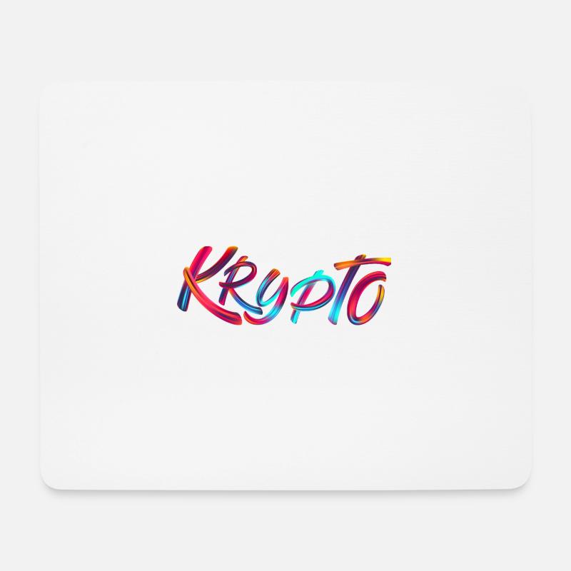 Krypto / Crypto - Mousepad (Querformat) - Weiß