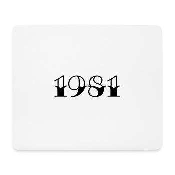 Year of birth 1981 Gift idea - Mouse Pad (horizontal) - white - Front