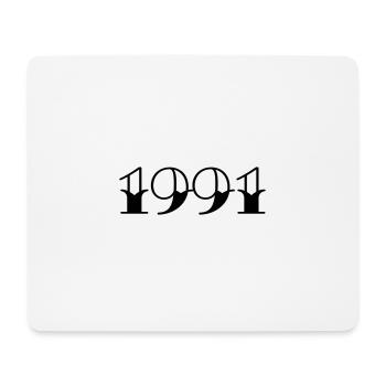 Année de naissance 1991 Cadeau d’anniversaire - Tapis de souris (format paysage) - blanc - Devant