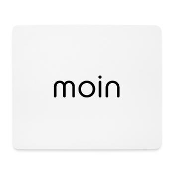 Moin BC black - Mousepad (Querformat) - Weiß - Vorne