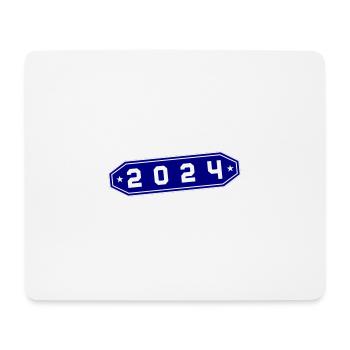 2024 Symbol - Mousepad (Querformat) - Weiß - Vorne