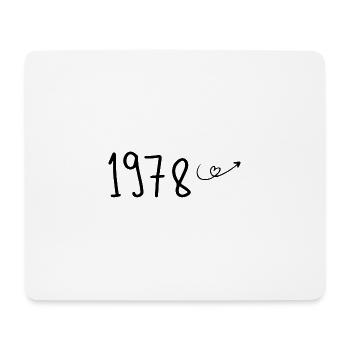 1978 Jubiläum 1978 Retro 1978 - Mousepad (Querformat) - Weiß - Vorne