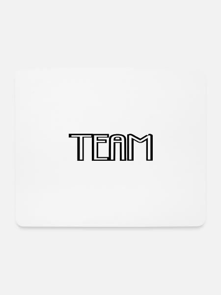 Team - Mousepad (Querformat) - Weiß