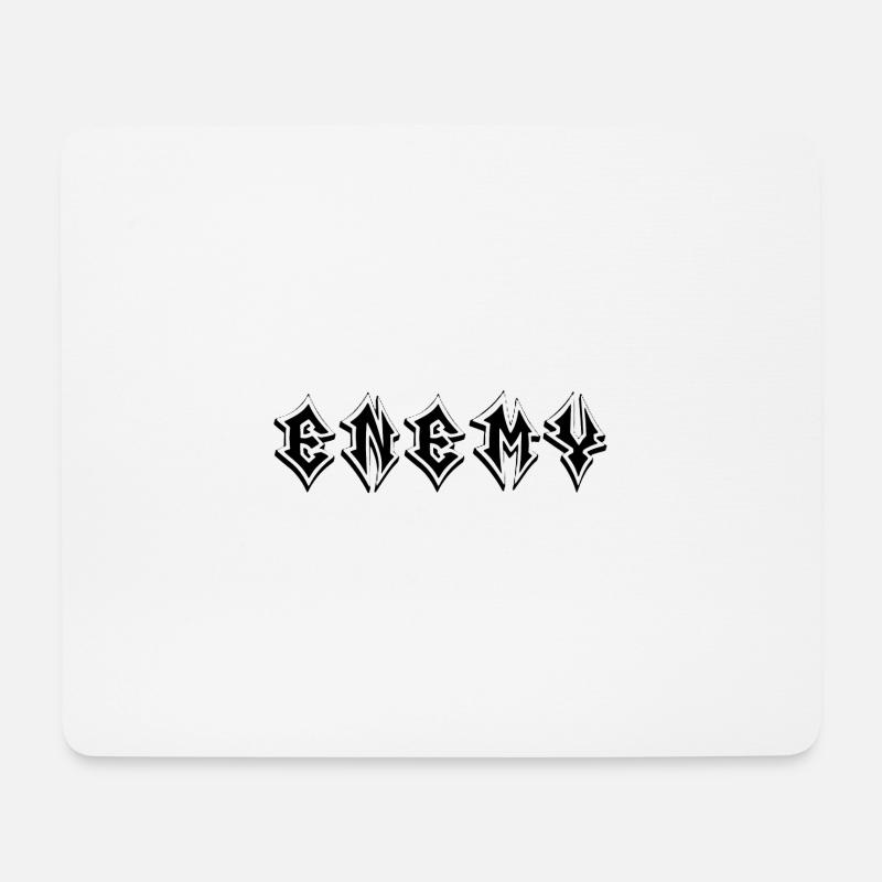 Enemy - Mousepad (Querformat) - Weiß