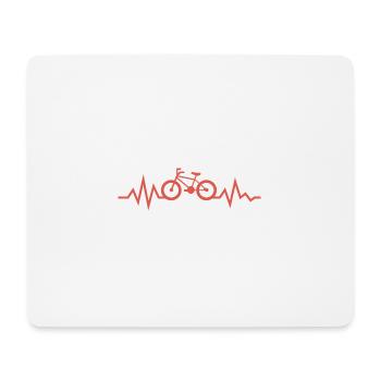 Fahrrad - Mousepad (Querformat) - Weiß - Vorne