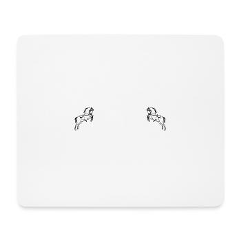 Horses - Mouse Pad (horizontal) - white - Front