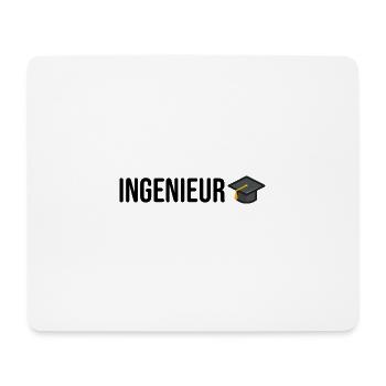 Ingenieur Studium Abschluss - Mousepad (Querformat) - Weiß - Vorne