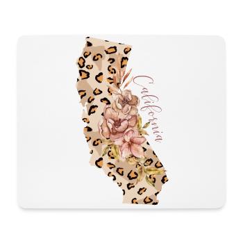 Kalifornien Leopard Staat Kalifornien - Mousepad (Querformat) - Weiß - Vorne