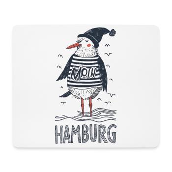 Hamburg Moin Möwe Matrose Kapitän Seemann Hafen - Mousepad (Querformat) - Weiß - Vorne
