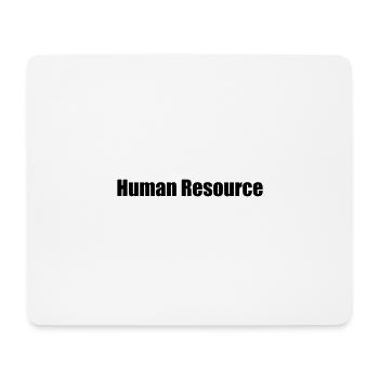 Nerdy Design "Human Resource" - Mousepad (Querformat) - Weiß - Vorne