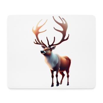 Santa Claus Reindeer - Mouse Pad (horizontal) - white - Front
