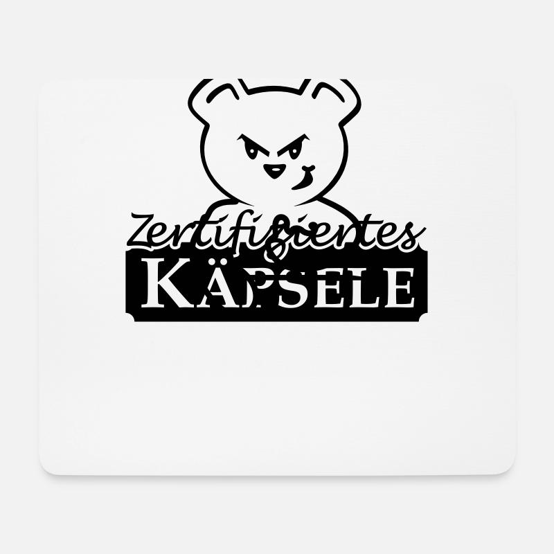 Zertifiziertes Käpsele (1c) - Mousepad (Querformat) - Weiß