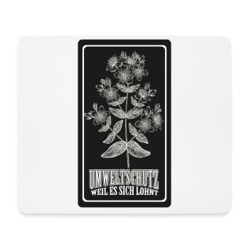 Shirt Umweltschutz nachhaltig Geschenk Natur - Mousepad (Querformat) - Weiß - Vorne