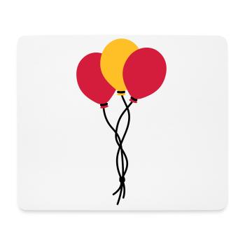 Drei Luftballons / trois ballons / trois ballons - Tapis de souris (format paysage) - blanc - Devant