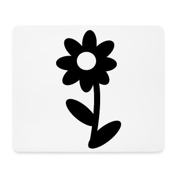 Blume - Mousepad (Querformat) - Weiß - Vorne