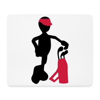 Golf - Mousepad (Querformat) - Weiß - Vorne