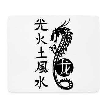 China, Lucky Dragon - Mouse Pad (horizontal) - white - Front