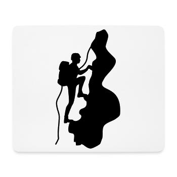 escalade - Tapis de souris (format paysage) - blanc - Devant