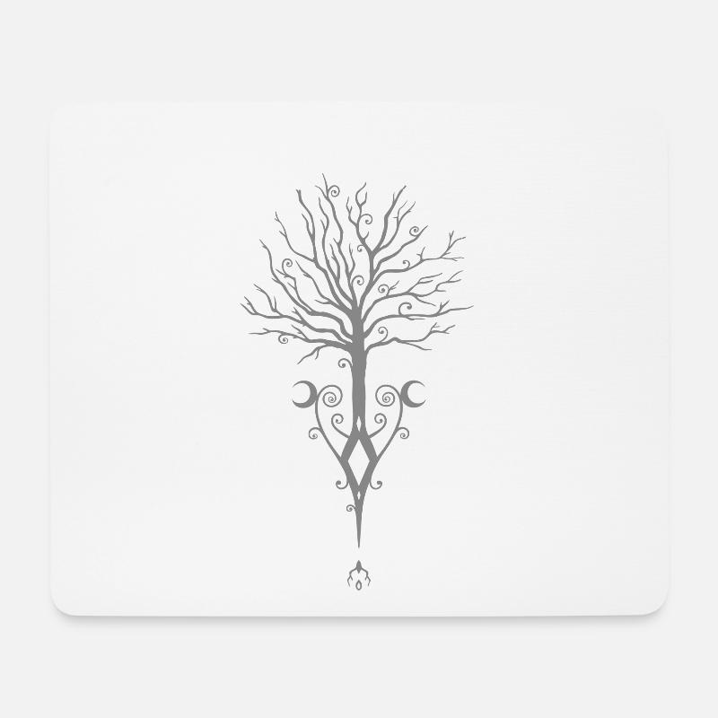 Yggdrasil Lebensbaum Vikings Tree of Life - Mousepad (Querformat) - Weiß