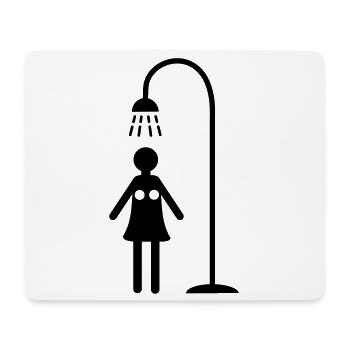 duschen hygiene lebensstil - Mousepad (Querformat) - Weiß - Vorne