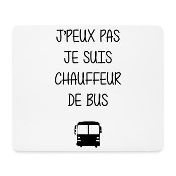 Bus Driver / Busfahrer / Autocar / Autobus / Job - Mouse Pad (horizontal) - white - Front