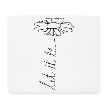 let it be. - Mousepad (Querformat) - Weiß - Vorne