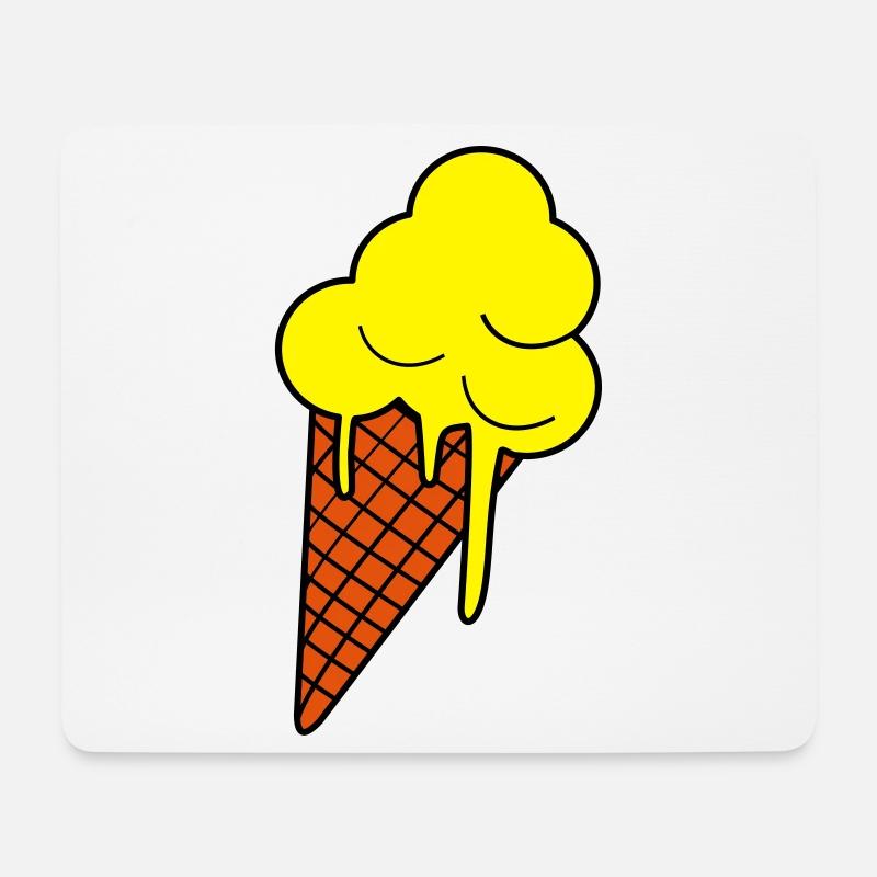 Schmelzendes Eis Pop Art - Mouse Pad (horizontal) - white