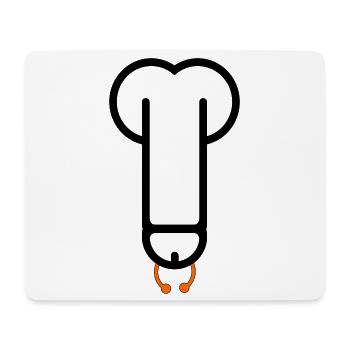 pierceddick1 - Mousepad (Querformat) - Weiß - Vorne