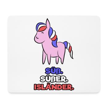 Islandponys Pony Pferde Islandpferde Statement - Mousepad (Querformat) - Weiß - Vorne
