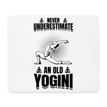 Yoga Granny - Mouse Pad (horizontal) - white - Front