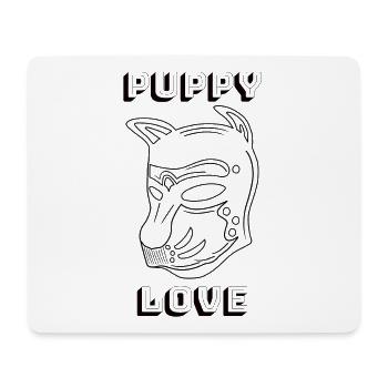 Puppy Love - Mousepad (Querformat) - Weiß - Vorne