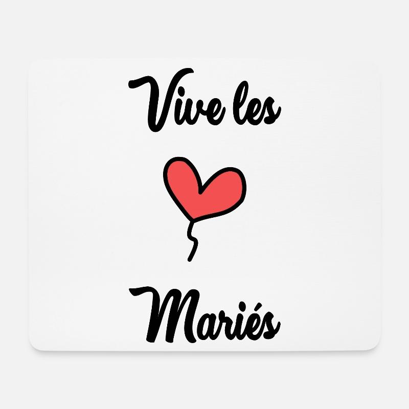 VIVE LES MARIES - Tapis de souris (format paysage) - blanc
