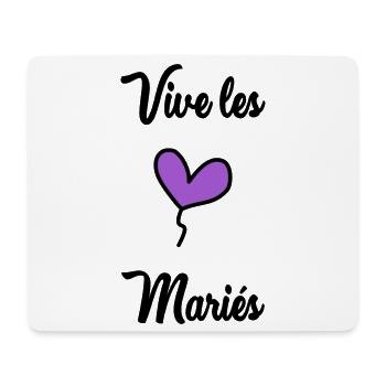 ICH HABE GERADE GEHEIRATET. Junggesellinnenabschied. VALENTINSTAG. PAAR - Mousepad (Querformat) - Weiß - Vorne