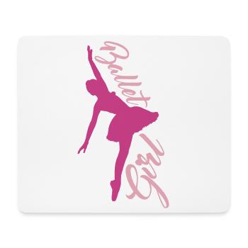 danseuse de ballet - Tapis de souris (format paysage) - blanc - Devant