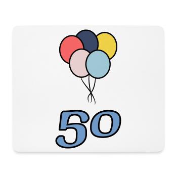 50. 50 YEARS. 50th ANNIVERSARY. 50 YEARS ANNIVERSARY. - Mouse Pad (horizontal) - white - Front