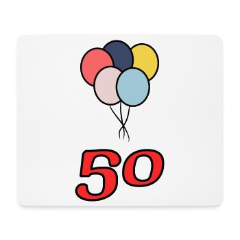 50. 50 YEARS. 50th ANNIVERSARY. 50 YEARS ANNIVERSARY. - Mouse Pad (horizontal) - white - Front