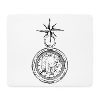 ARCTIC COMPASS - Mouse Pad (horizontal) - white - Front