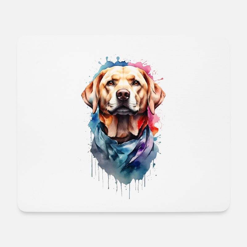 Labrador Retriever - Mousepad (Querformat) - Weiß