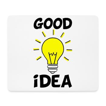 Die richtige Idee - Mousepad (Querformat) - Weiß - Vorne