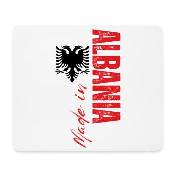 Made in Albania, Albanien Flagge - Mousepad (Querformat) - Weiß - Vorne